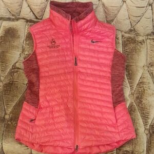 Nike Women's Bright Red Quilted Nike Golf Vest